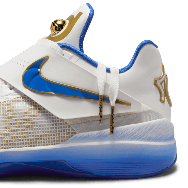 Nike KD 4 White Royal Gold Angle 6