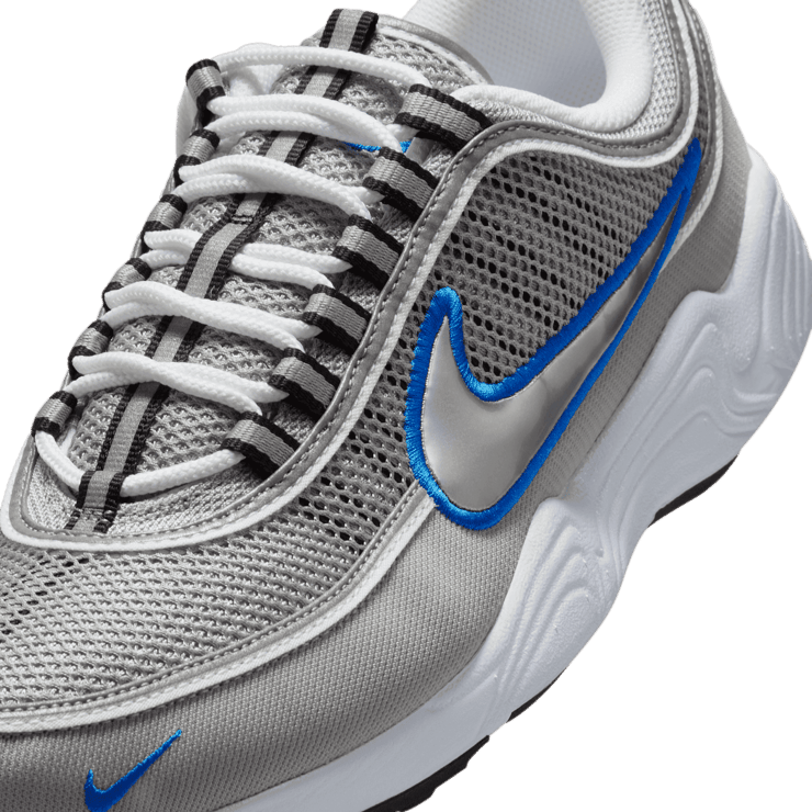 Nike Air Zoom Spiridon OG Metallic Silver Signal Blue Angle 4
