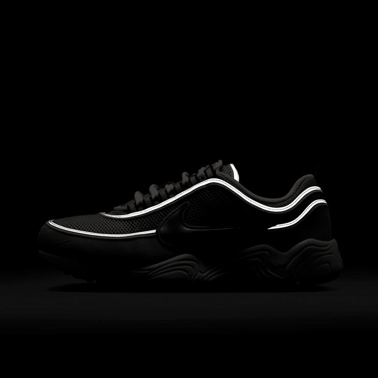 Nike Air Zoom Spiridon OG Metallic Silver Signal Blue Angle 8