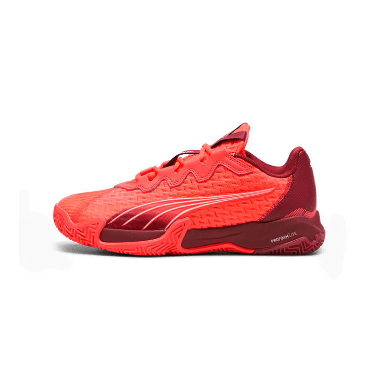 PUMA NOVA Elite Padel Sneakers in Red Angle 1