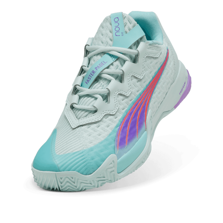 PUMA NOVA Elite Padel Sneakers in Blue Angle 2