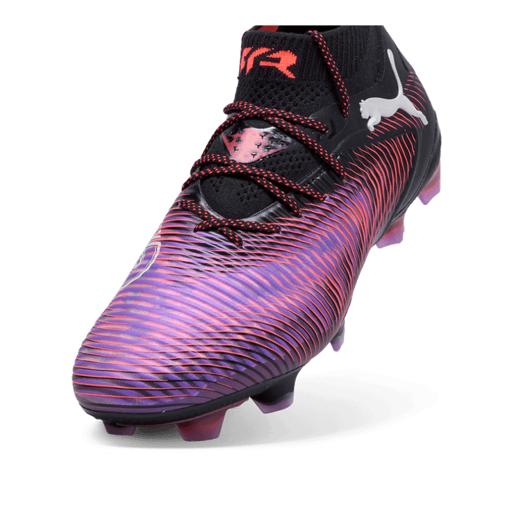 PUMA FUTURE 8 ULTIMATE Firm Ground Soccer Cleat in Black Angle 1