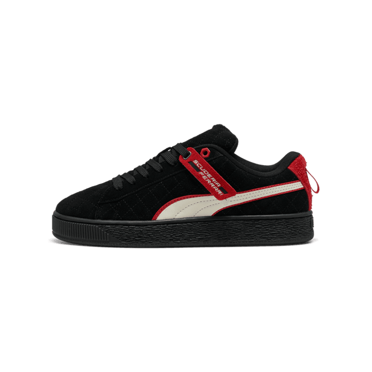 PUMA Scuderia Ferrari Suede XL Hero Sneakers in Black Angle 1