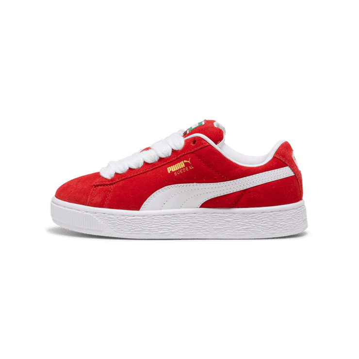 PUMA Suede XL Sneakers in For All Time Red/White (GS) Angle 1