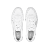 PUMA Court Ultra Sneakers in White/Silver Angle 2