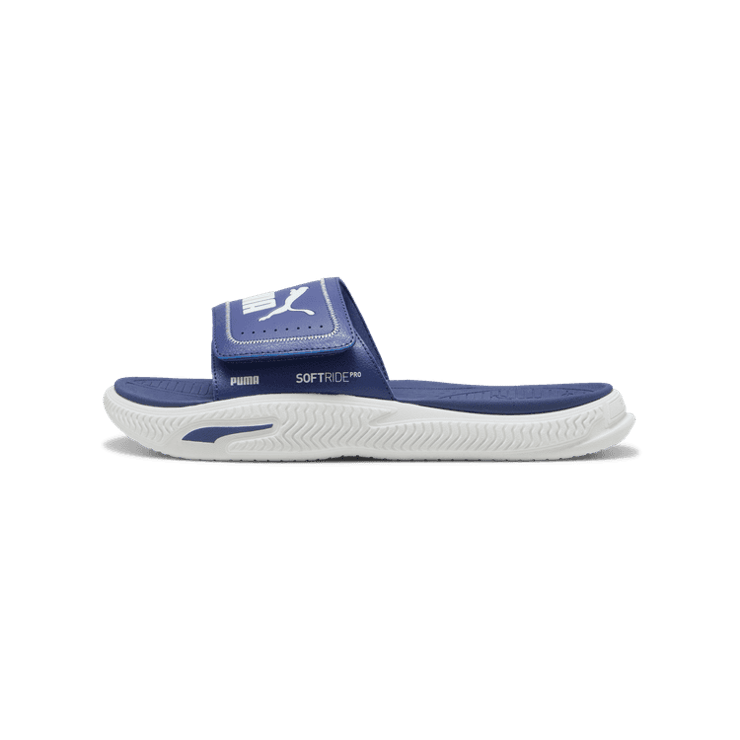 PUMA SoftridePro 24 V Slides in Blue Angle 0