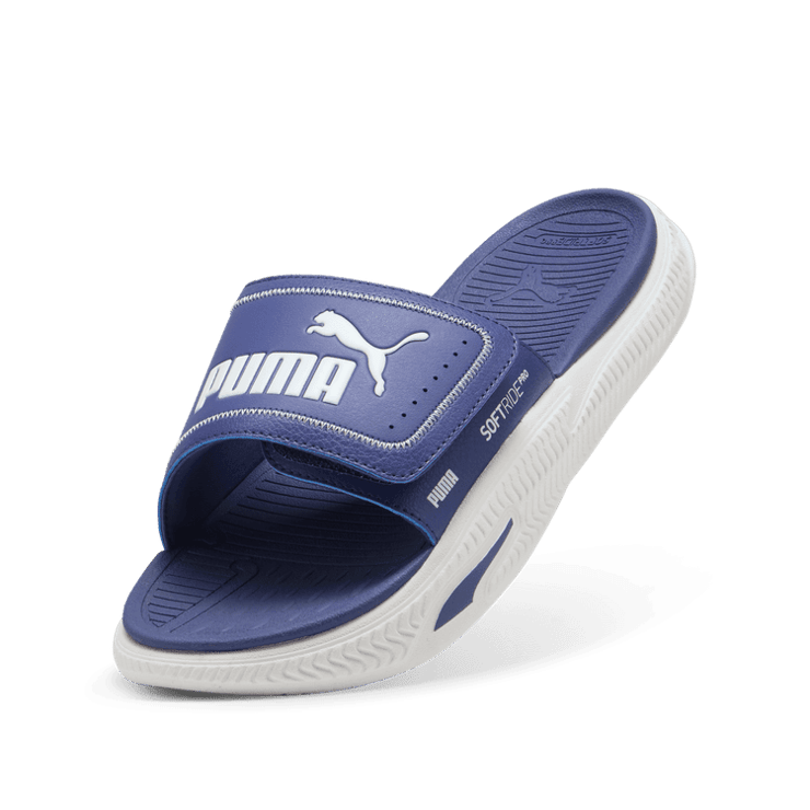 PUMA SoftridePro 24 V Slides in Blue Angle 2