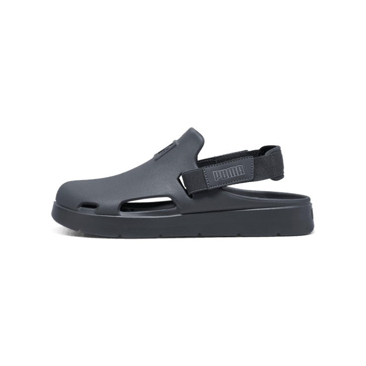 PUMA Shibui Mule Slip-On in Grey Angle 1