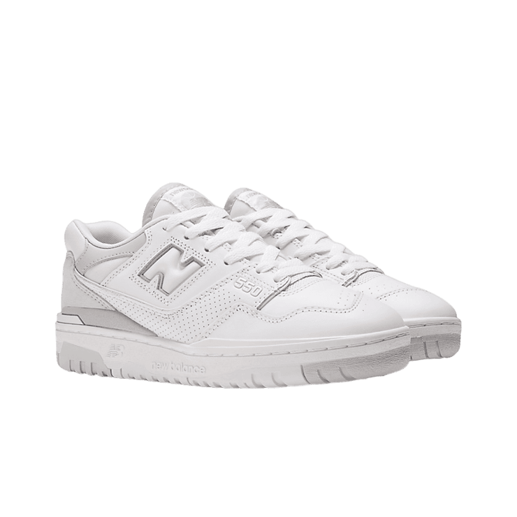 New Balance 550 White Grey (W) Angle 2