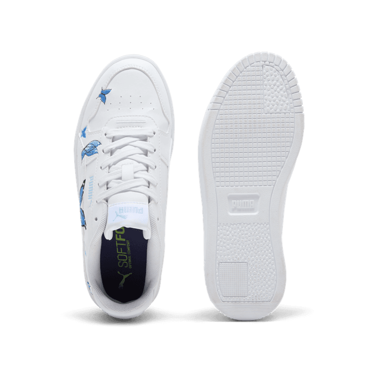 PUMA Carina Street Butterfly Sneakers in White (GS) Angle 0