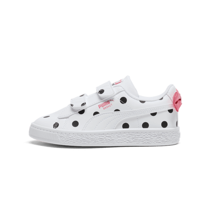 PUMA Basket Bow Sneakers in White (PS) Angle 0