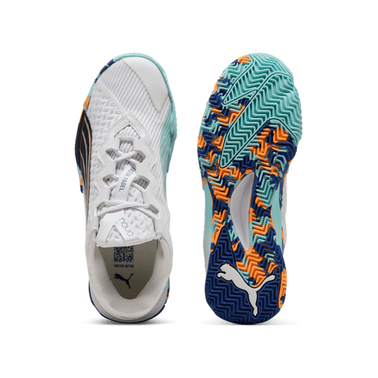 PUMA NOVA Elite Padel Sneakers in White Angle 0