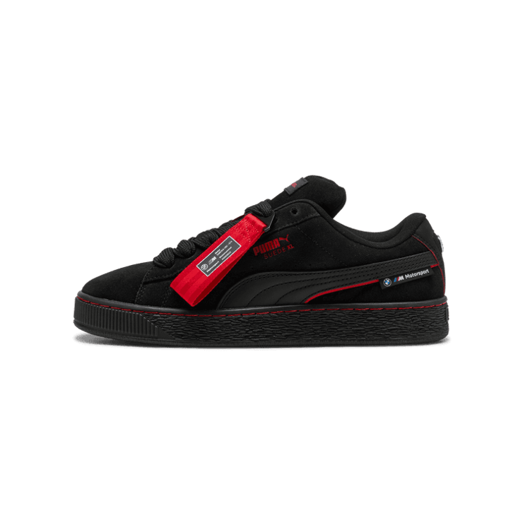 PUMA BMW M Motorsport Suede XL Sneakers in Black Angle 1