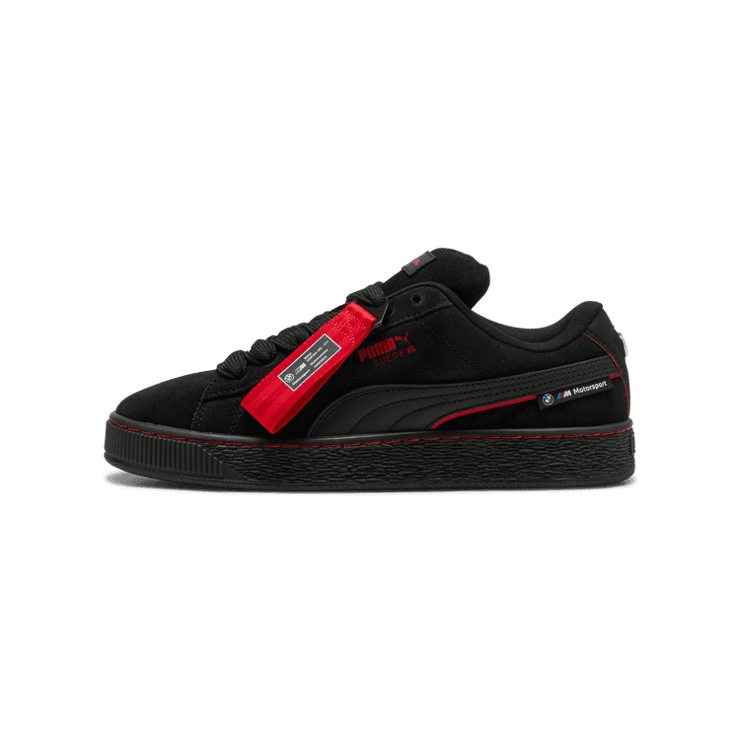 PUMA BMW M Motorsport Suede XL Sneakers in Black Angle 1