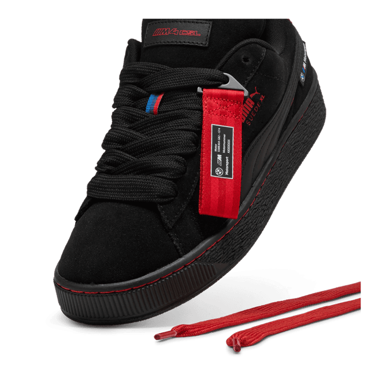 PUMA BMW M Motorsport Suede XL Sneakers in Black Angle 2