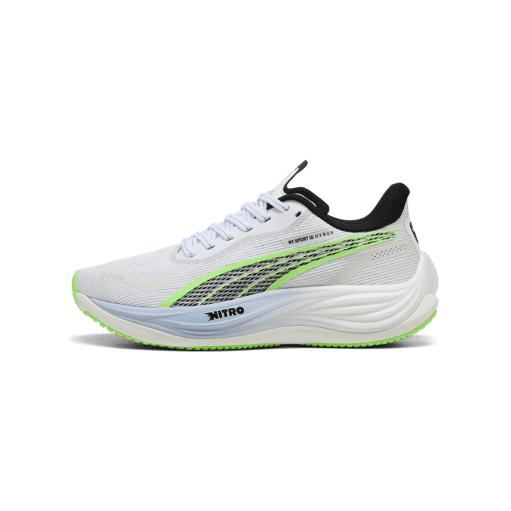 PUMA x HYROX Velocity NITRO⢠3 in White Angle 1
