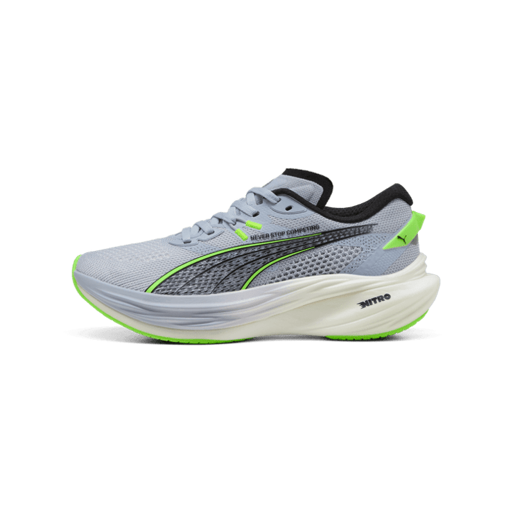 PUMA x HYROX Deviate NITRO⢠3 in Blue Angle 1