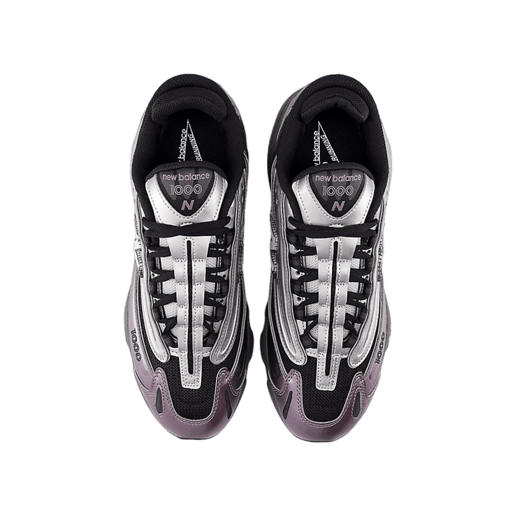 New Balance 1000 Metallic Silver Ice Wine Angle 1