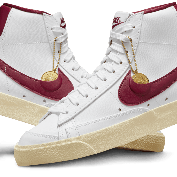 Nike Blazer Mid 77 Swoosh Pocket White Team Red (W) Angle 7