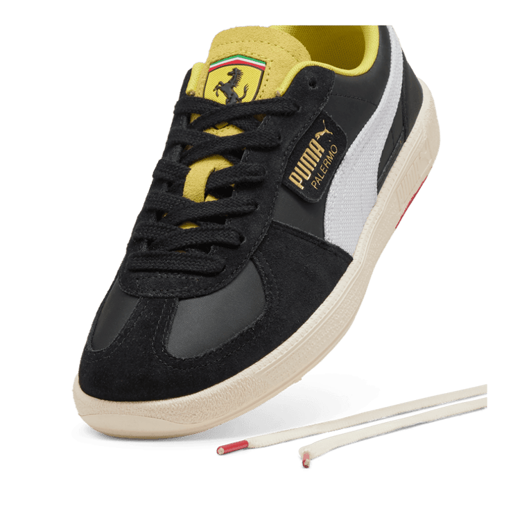 PUMA Scuderia Ferrari Palermo Sneakers in Black Angle 2
