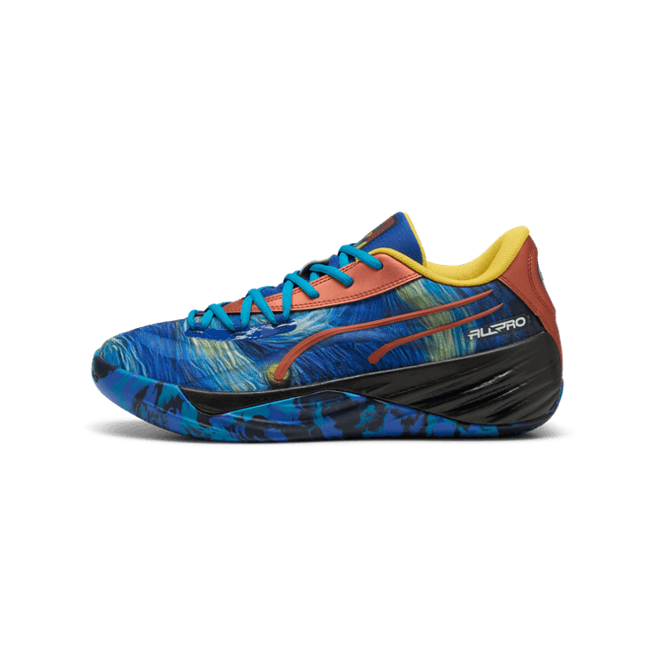 PUMA All-Pro NITROâ¢ SQD Dylan Exhibit Basketball in Blue Angle 1