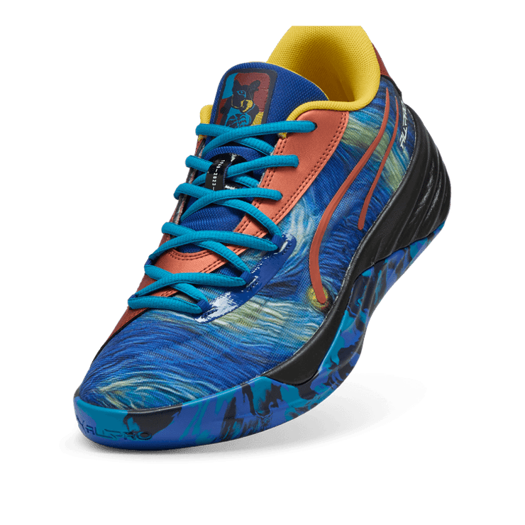 PUMA All-Pro NITROâ¢ SQD Dylan Exhibit Basketball in Blue Angle 2