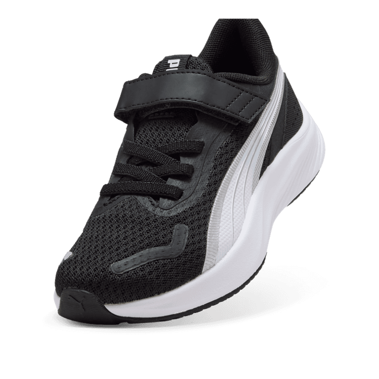 PUMA Pounce Lite Sneakers in Black (PS) Angle 2