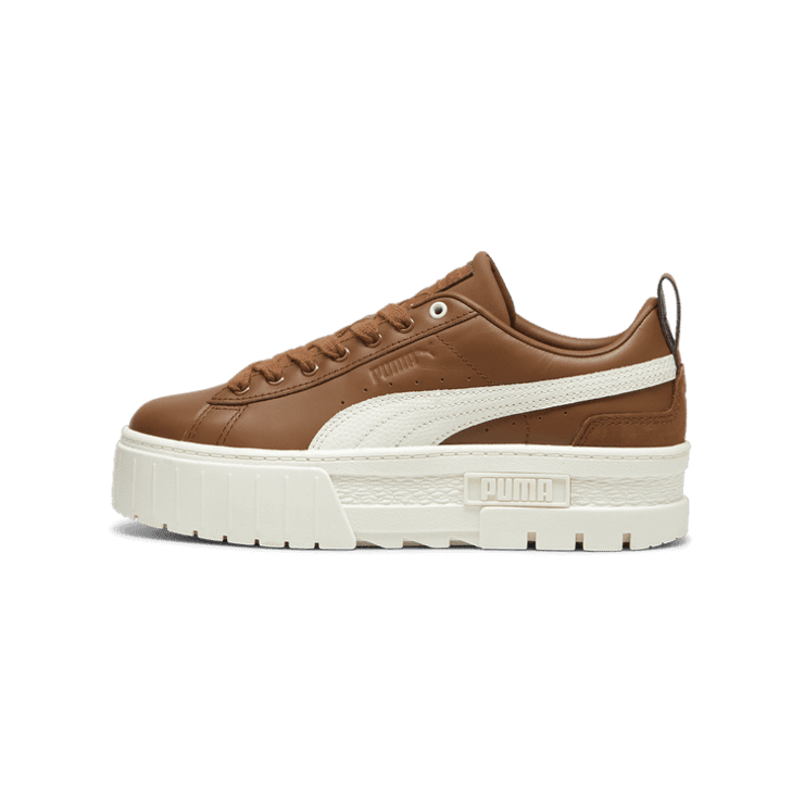 PUMA Mazye Luxe Sneakers in Brown Angle 1