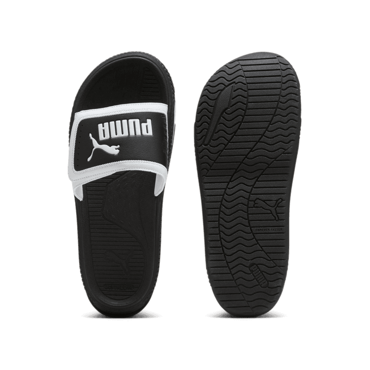 PUMA SoftridePro 24 V Slides in White/Black Angle 1