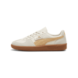PUMA Palermo Leather Sneakers in Alpine Snow/Desert Dust/Gum Angle 1