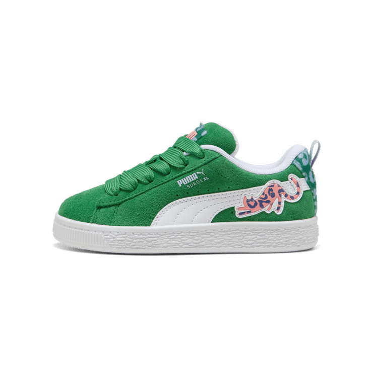 PUMA Suede XL Cats Club Sneakers in Green (PS) Angle 1