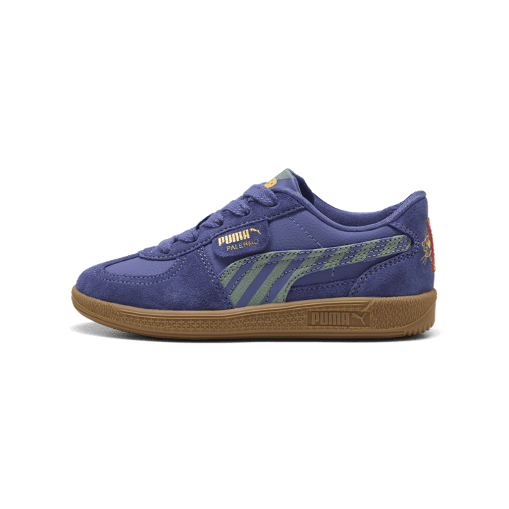 PUMA Palermo Super Sneakers in Blue (PS) Angle 1