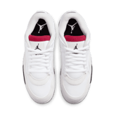 Air Jordan 4 RM White Fire Red Black Angle 1