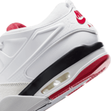 Air Jordan 4 RM White Fire Red Black Angle 5