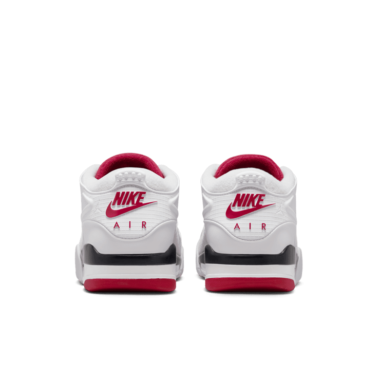 Air Jordan 4 RM White Fire Red Black Angle 3