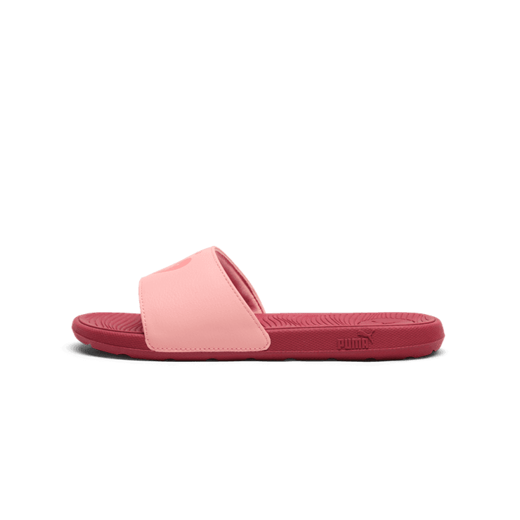 PUMA Cool Cat 2.0 Valentine's Slides in Pink Angle 1