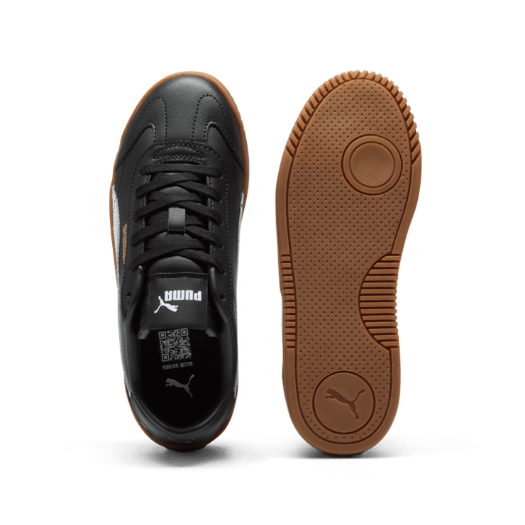 PUMA Club 5v5 Sneakers in Black/White/Gold (GS) Angle 0