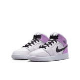 Air Jordan 1 Mid Barely Grape Rush Fuchsia (GS) Angle 2