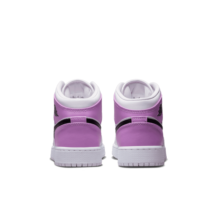 Air Jordan 1 Mid Barely Grape Rush Fuchsia (GS) Angle 3