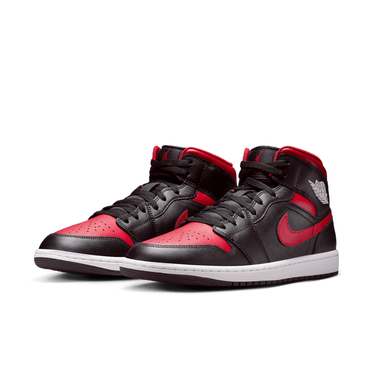 Air Jordan 1 Mid in Black | DQ8426-067 Angle 2