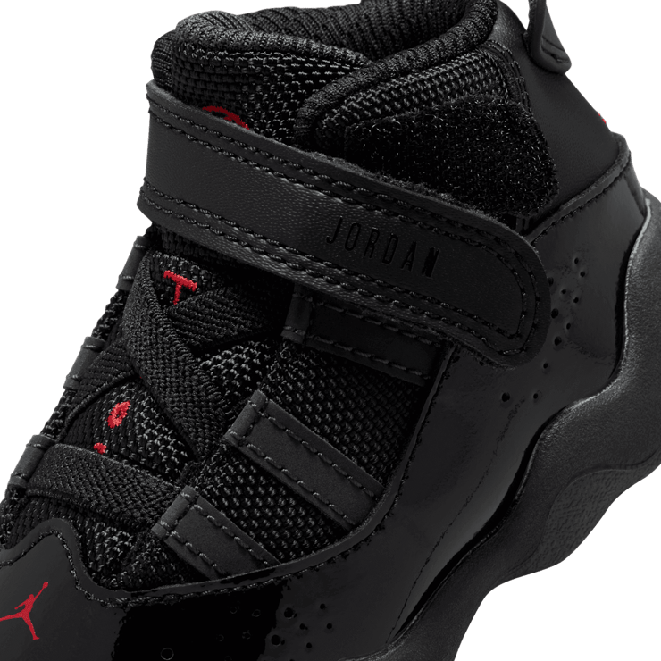 Jordan 6 Rings in Black | 323420-026 (TD) Angle 4