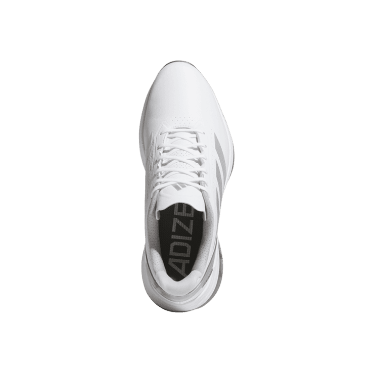 adidas Adizero ZG Spikeless Golf Cloud White Silver Metallic Angle 0