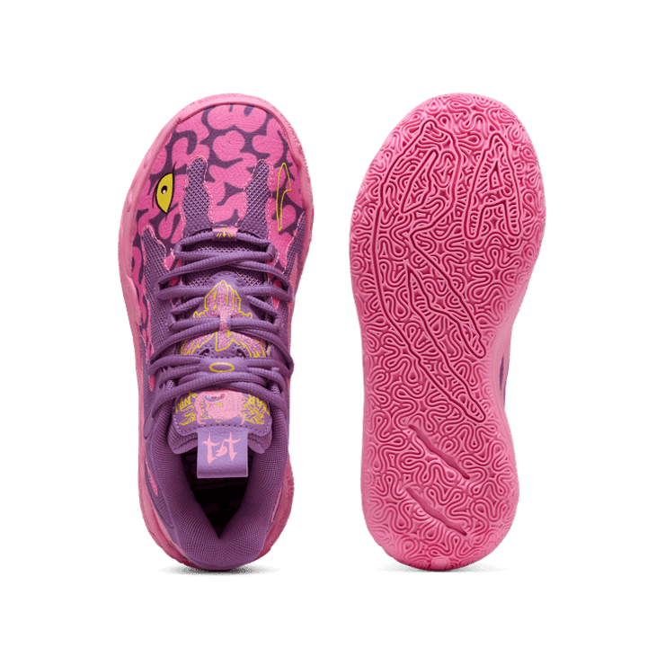 PUMA HOO x TNMT MB.03 Lo Krang Basketball Youth in Purple (PS) Angle 0