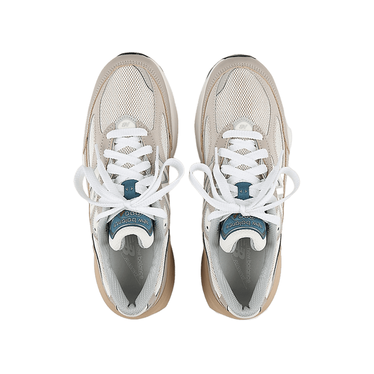 New Balance 990v6 Made in USA Light Mushroom Moonrock Angle 0