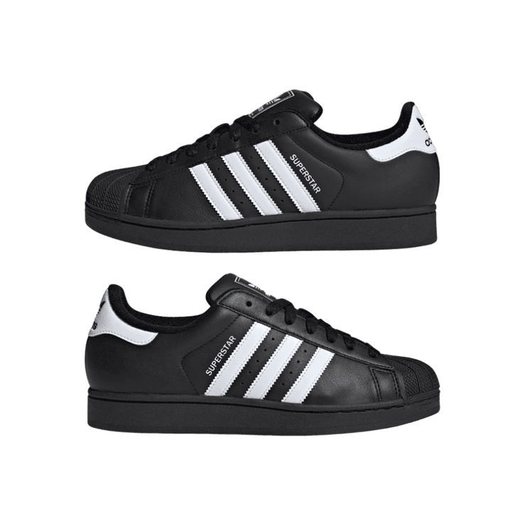 adidas Superstar II Black White Angle 5