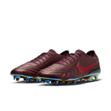 Nike Tiempo Legend 10 Elite Luxe FG Montebelluna Leather Port Wine Angle 2