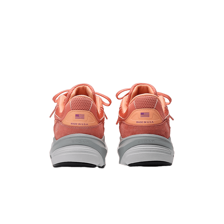 New Balance 990v6 Made in USA Sunrise Rose Angle 3