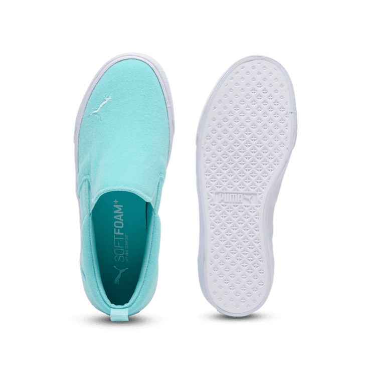 PUMA Bari Terry Slip-On Comfort in Blue Angle 0