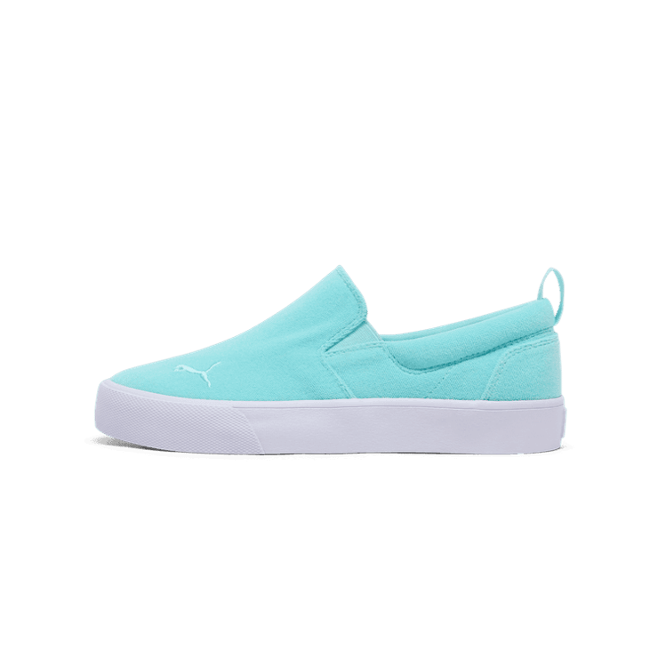 PUMA Bari Terry Slip-On Comfort in Blue Angle 1
