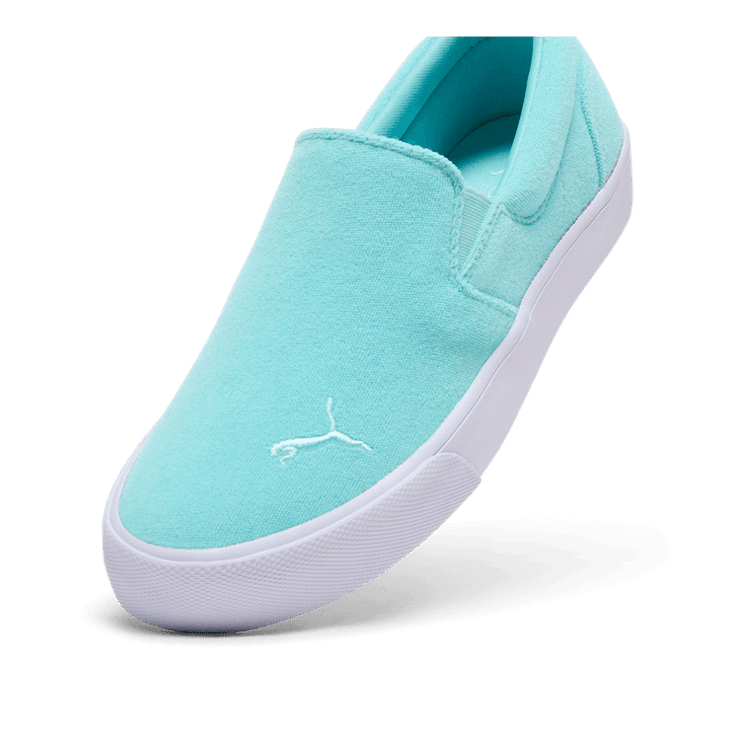 PUMA Bari Terry Slip-On Comfort in Blue Angle 2